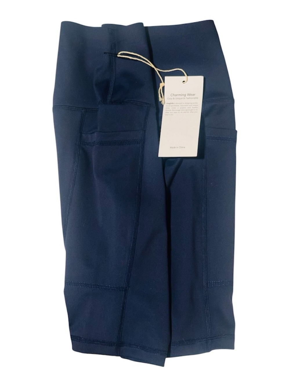 iris Navy Performance Leggings with Side Pocket